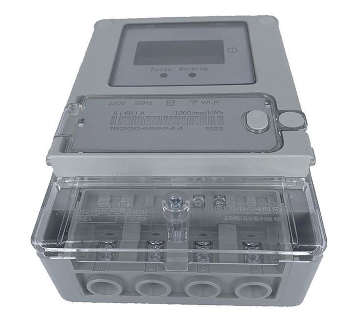 Home Use Single-Phase Smart Energy Meter With WiFi Wall-Mounted